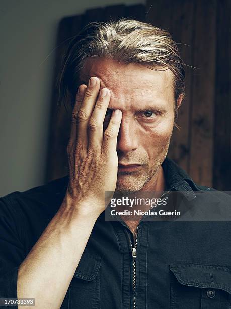 Actor Mads Mikkelsen is photographed for Self Assignment on May 20, 2013 in Cannes, France.