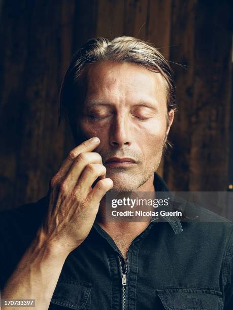 Actor Mads Mikkelsen is photographed for Self Assignment on May 20, 2013 in Cannes, France.
