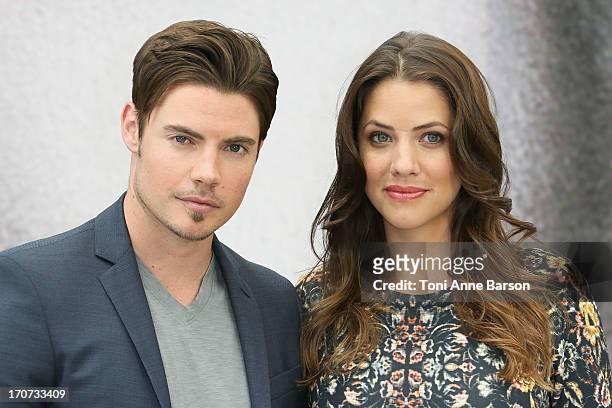 Josh Henderson and Julie Gonzalo pose at a photocall during the 53rd Monte Carlo TV Festival on June 12, 2013 in Monte-Carlo, Monaco.