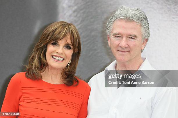Patrick Duffy and Linda Gray pose at a photocall during the 53rd Monte Carlo TV Festival on June 12, 2013 in Monte-Carlo, Monaco.