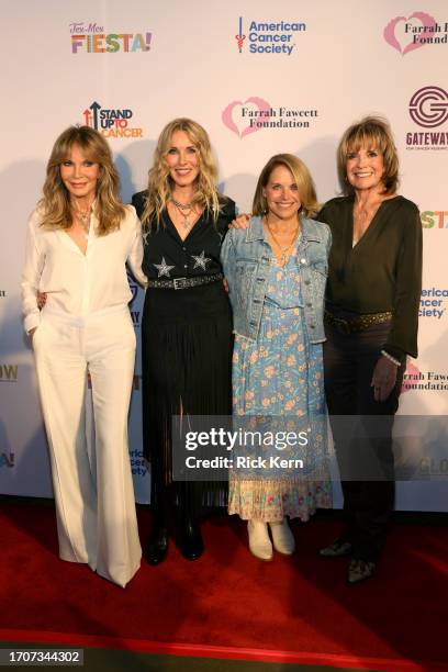 Jaclyn Smith, Alana Stewart, Katie Couric and Linda Gray attend the 2023 Farrah Fawcett Foundation Tex-Mex Fiesta at The Rustic on September 28, 2023...