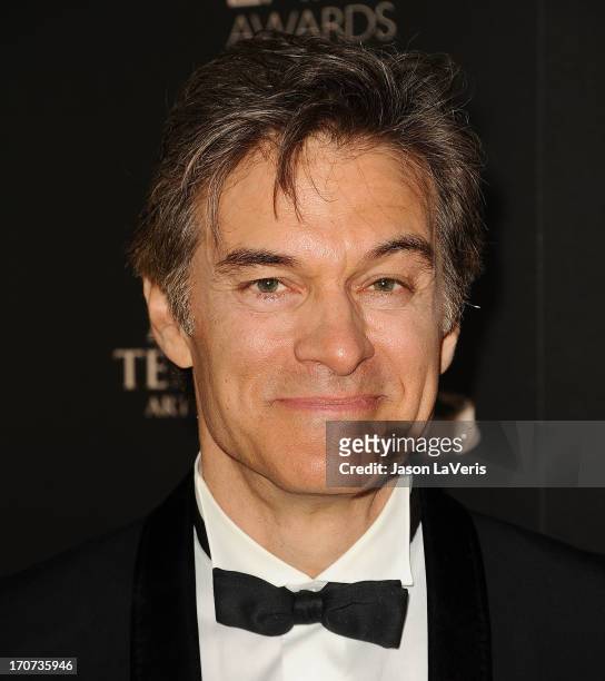 Dr. Mehmet Oz poses in the press room at the 40th annual Daytime Emmy Awards at The Beverly Hilton Hotel on June 16, 2013 in Beverly Hills,...