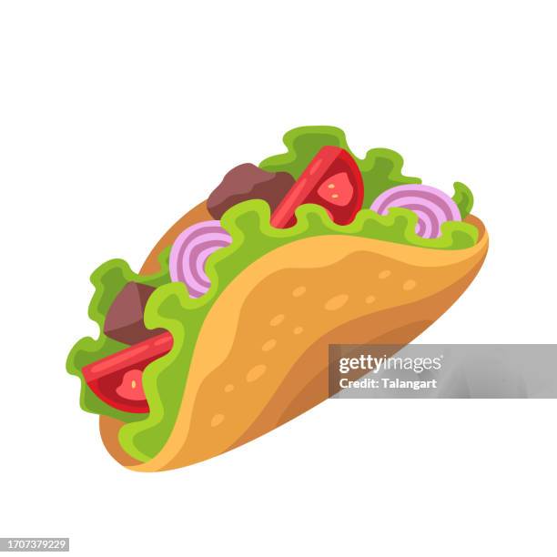 sandwich icon illustration. vector design - mexican restaurant stock illustrations