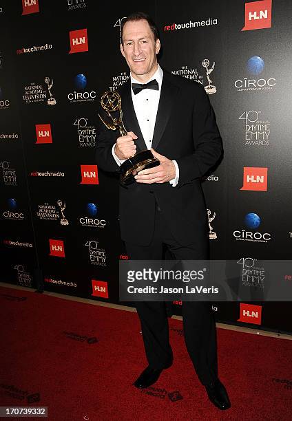 Television personality Ben Bailey poses in the press room at the 40th annual Daytime Emmy Awards at The Beverly Hilton Hotel on June 16, 2013 in...