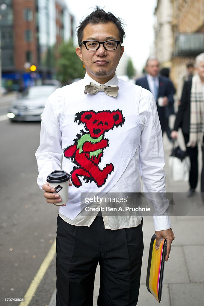 Street Style - London Collections: MEN SS14 - June 16 To June 18, 2013