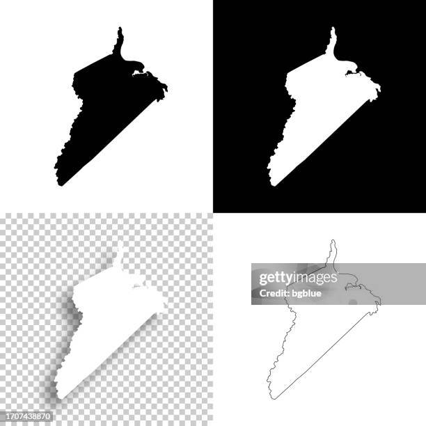isle of wight county, virginia. maps for design. blank, white and black backgrounds - isle of wight map stock illustrations