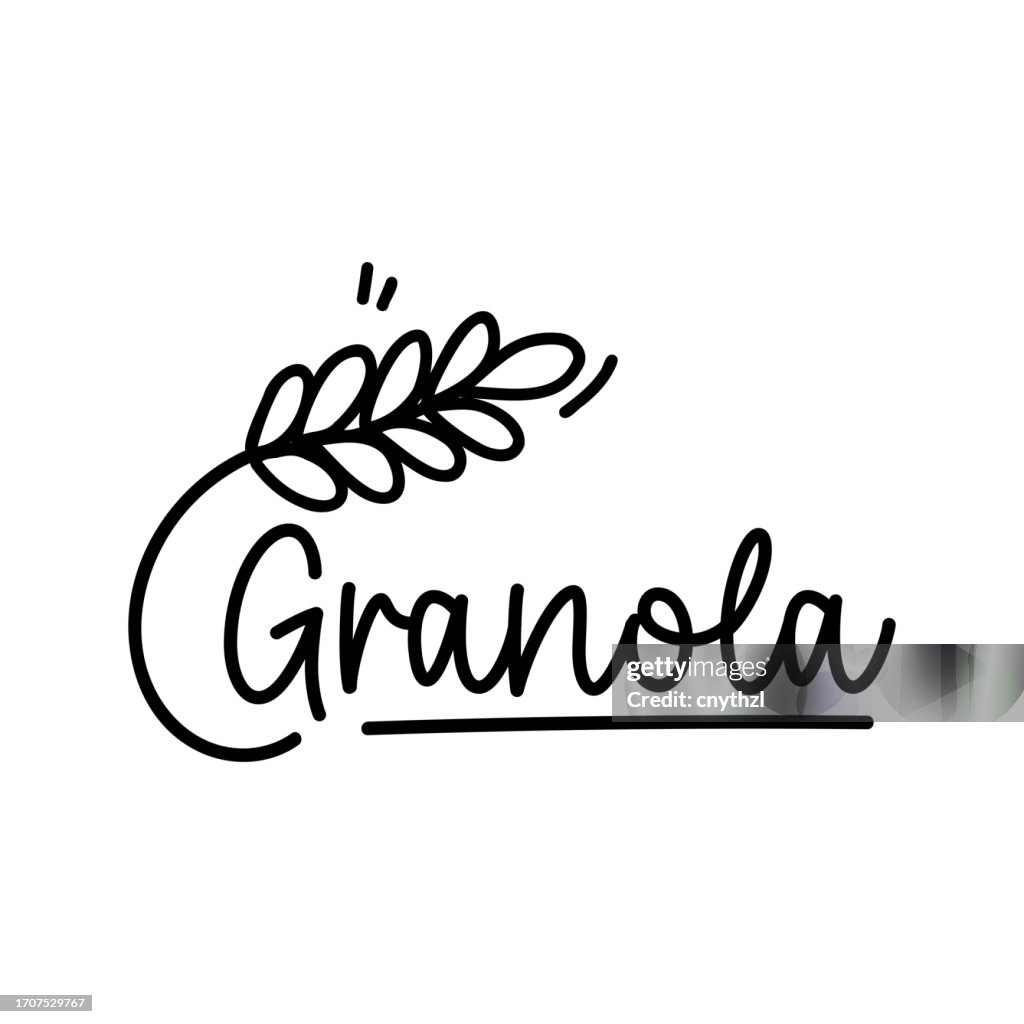 Granola Badge Design. Organic Product, Healthy Lifestyle