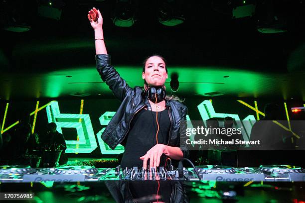 Eva Shaw aka DJ Bambi spins at Hakkasan Las Vegas Restaurant and Nightclub at the MGM Grand Hotel/Casino on June 16, 2013 in Las Vegas, Nevada.