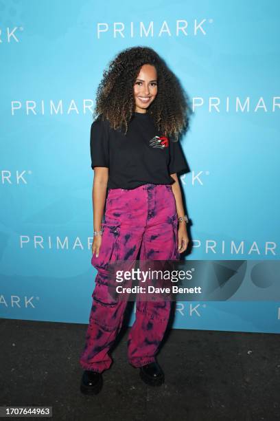 Amber Gill attends the Josh Denzel x NBA for Primark launch event at Night Tales on September 28, 2023 in London, England.