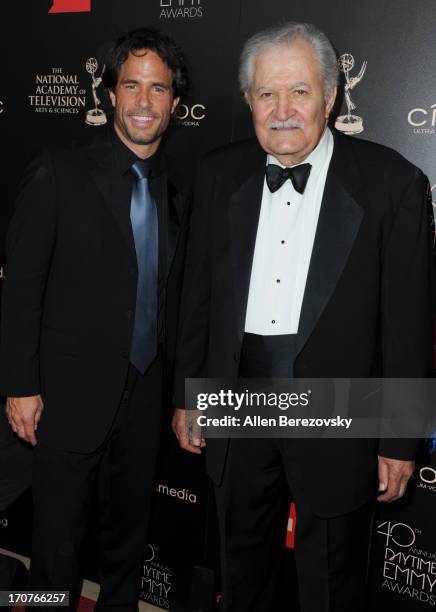 Actors Shawn Christian and John Aniston attend 40th Annual Daytime Entertaimment Emmy Awards - Arrivals at The Beverly Hilton Hotel on June 16, 2013...