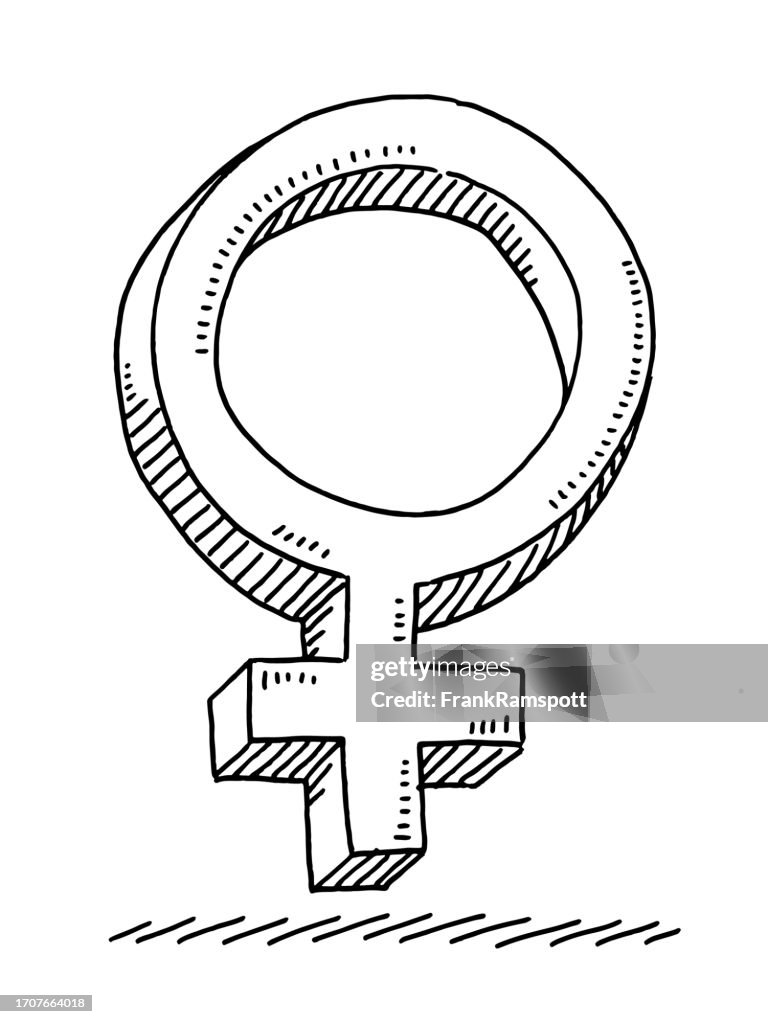 Female Sign Drawing High-Res Vector Graphic - Getty Images