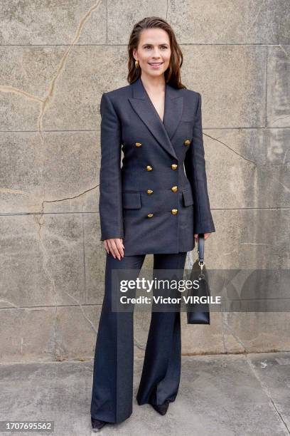 Hayley Atwell attends the Chloe Ready to Wear Spring/Summer 2024 fashion show as part of the Paris Fashion Week on September 28, 2023 in Paris,...