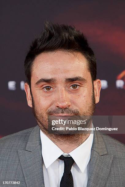 Director Juan Antonio Bayona attends the 'Man of Steel' premiere at the Capitol cinema on June 17, 2013 in Madrid, Spain.