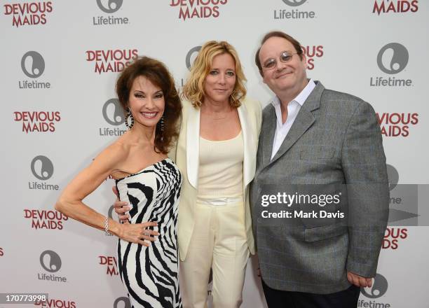 Actress Susan Lucci, Senior Vice President of Scripted Programming for Lifetime Nina Lederman and series creator Marc Cherry attend the premiere of...
