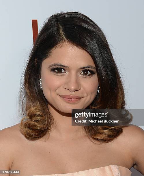 Actress Melonie Diaz arrives at the premiere of The Weinstein Company's "Fruitvale Station" at Regal Cinemas L.A. Live on June 17, 2013 in Los...