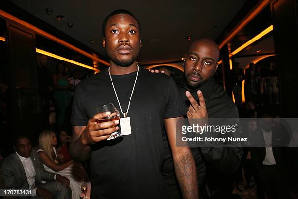 Meek Mill and Trae Tha Truth attend The 40/40 Club 10 Year Anniversary Party at 40 / 40 Club on June 17, 2013 in New York City.