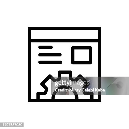 Web Optimization Line Icon Web Optimization Line Icon