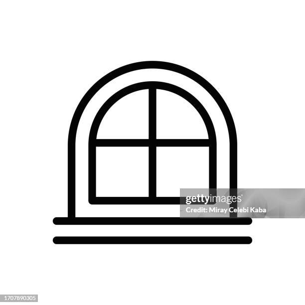 window line icon - blinds stock illustrations