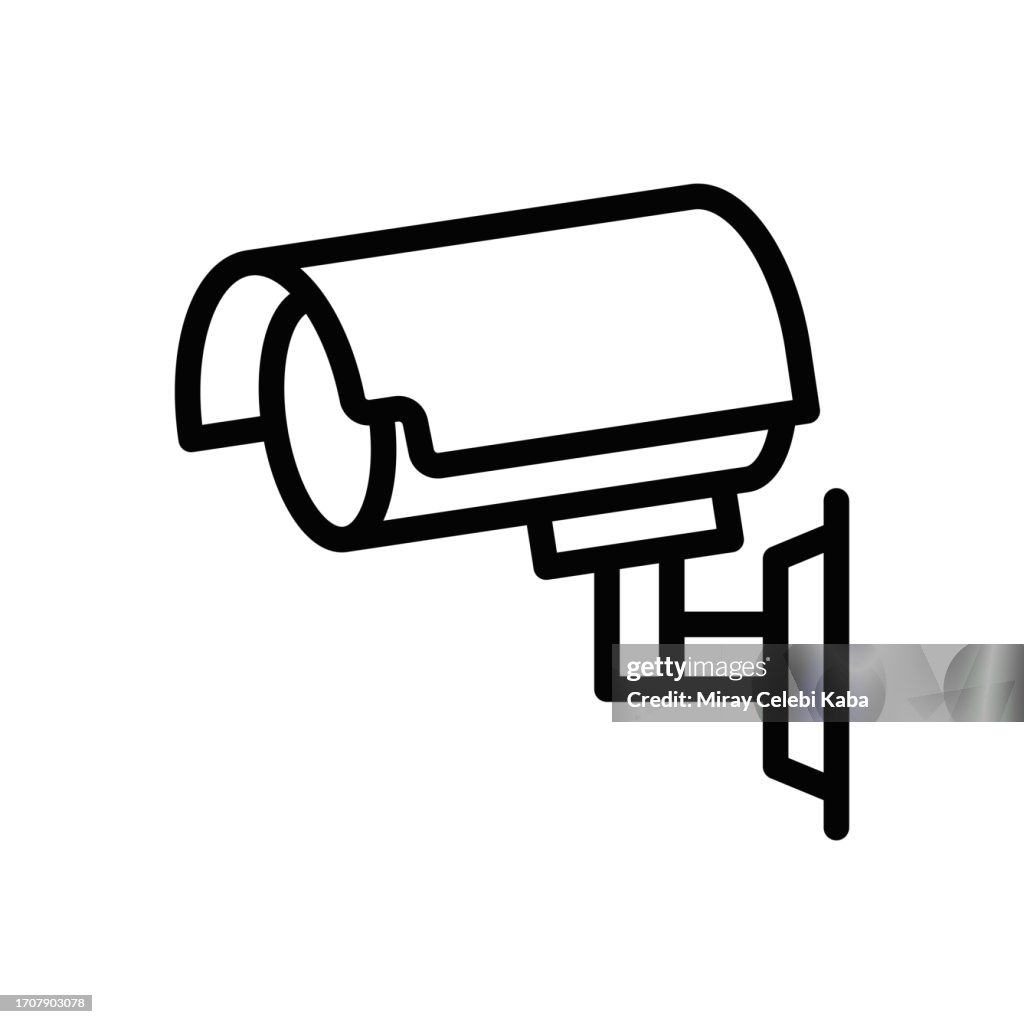 Surveillance Camera Line Icon