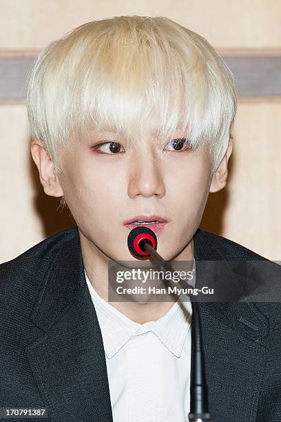 Jang Hyun-Seung of South Korean boy band Beast apponted as the Honorary Ambassador for the '2013 K-Pop Festival in Gangwon' at the Korea Tourism...