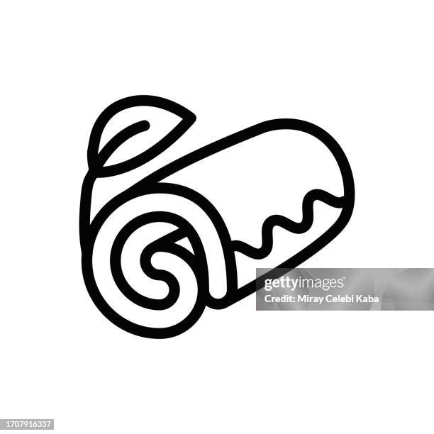 spa towel line icon - hand massage stock illustrations