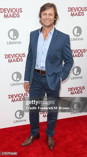 Actor Grant Show attends the premiere party of Lifetime Original Series "Devious Maids" at the Bel-Air Bay Club on June 17, 2013 in Pacific...