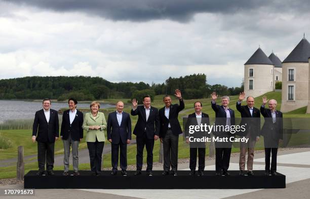 Leaders President of the European Commission Jose Manuel Barroso, Japanese Prime Minister Shinzo Abe, German Chancellor Angela Merkel, Russia's...