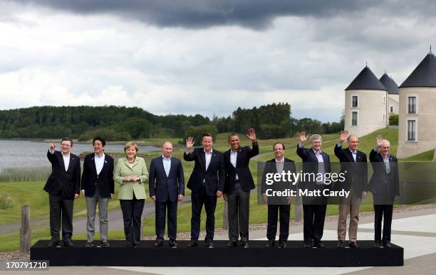 President of the European Commission Jose Manuel Barroso, Japanese Prime Minister Shinzo Abe, German Chancellor Angela Merkel, Russia's President...