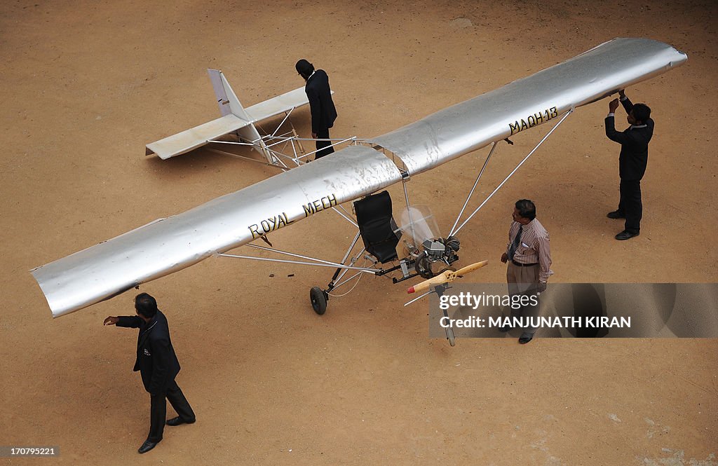 Micro Flying The low cost manned microlight aircraft , developed by Mohammed... News ...