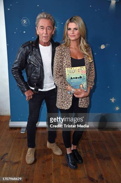 Peter Maffay and his wife Hendrikje Balsmeyer during the Peter Maffay and Hendrikje Balsmeyer press conference for the book Anouk 3" at Fabrik 23 on...