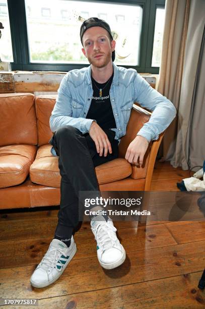 Jens Gilles during the Peter Maffay and Hendrikje Balsmeyer press conference for the book Anouk 3" at Fabrik 23 on October 5, 2023 in Berlin, Germany.