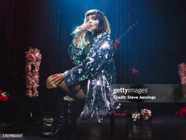 Lauren Mayberry performs at August Hall on September 28, 2023 in San Francisco, California.