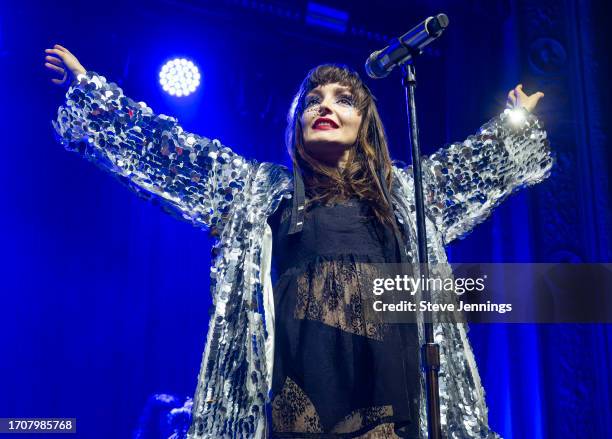 Lauren Mayberry performs at August Hall on September 28, 2023 in San Francisco, California.