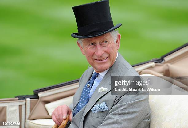 Prince Charles, Prince Of Wales attends day one of Royal Ascot at Ascot Racecourse on June 18, 2013 in Ascot, England.