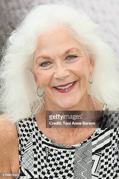 Linda Thorson poses at a photocall during the 53rd Monte Carlo TV Festival on June 12, 2013 in Monte-Carlo, Monaco.