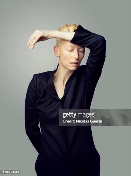 Actress Tilda Swinton is photographed for Self Assignment on May 20, 2013 in Cannes, France.