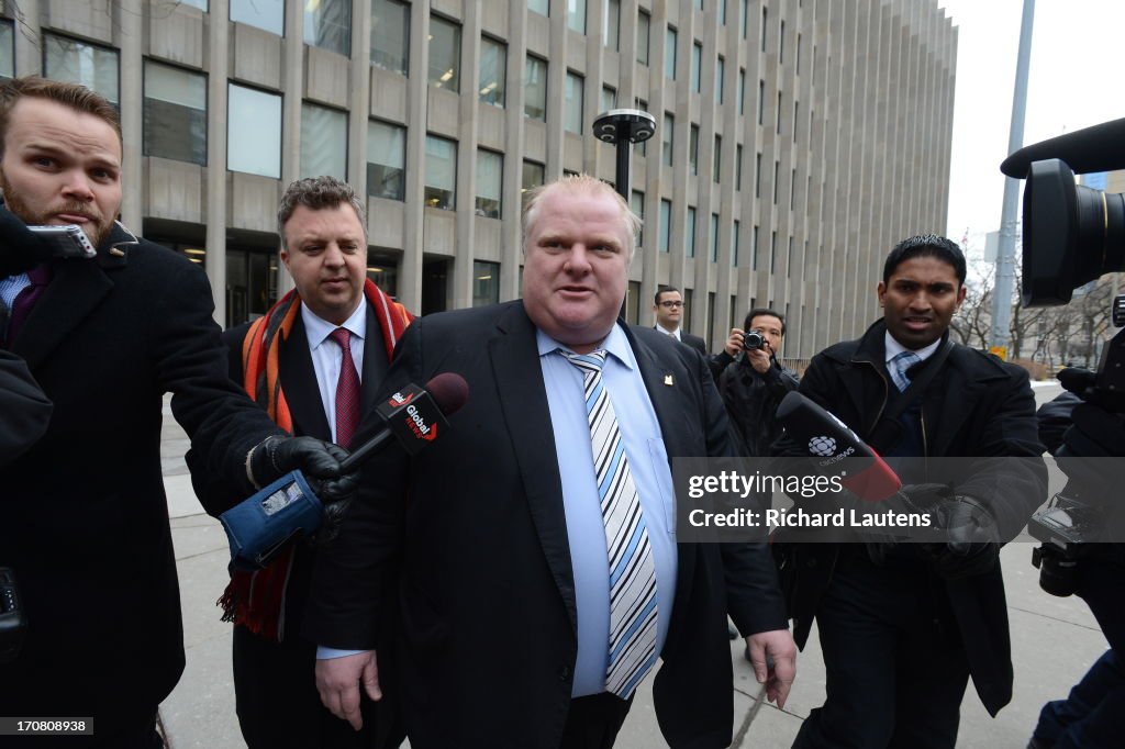 Rob Ford Files Toronto Mayor Rob Ford and his legal team were at Osgoode Hall... News ...