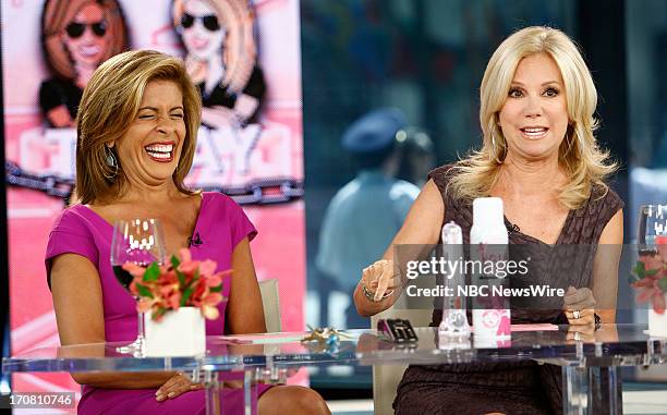 Hoda Kotb and Kathie Lee Gifford appear on NBC News' "Today" show --