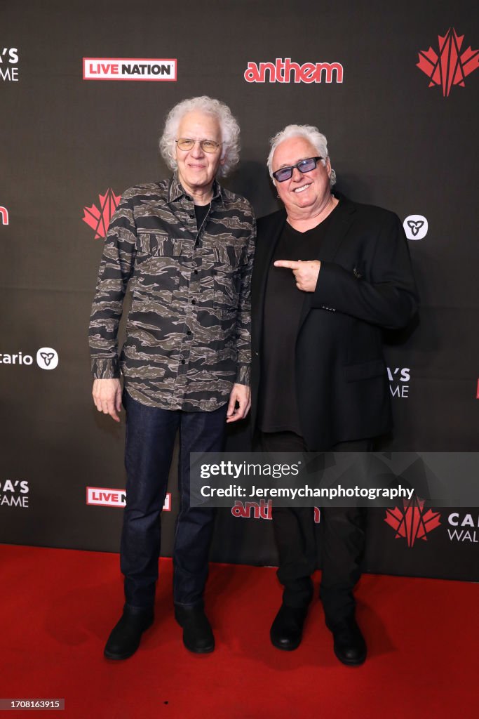 Mike Rero Paul Dean and Mike Reno of Loverboy attend the 2023 Canada's Rock Of ...