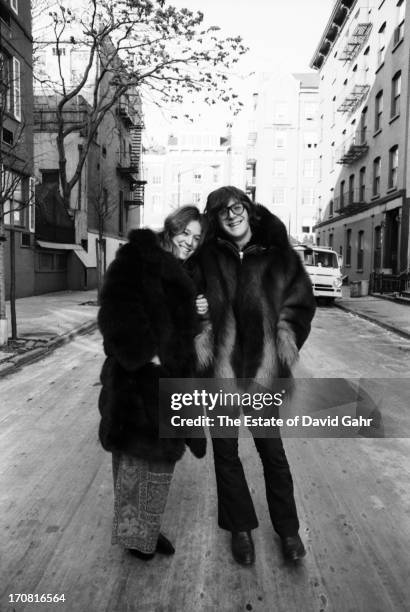 Singer songwriter, guitarist, autoharpist, and founding member of the folk rock group The Lovin' Spoonful, John Sebastian and his wife Lori pose for...