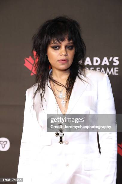 Fefe Dobson attends the 2023 Canada's Rock Of Fame at Massey Hall on September 28, 2023 in Toronto, Ontario.