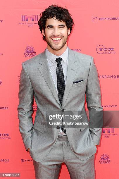 Darren Criss attends the 'Imogene' Paris Premiere as part of The Champs Elysees Film Festival 2013 at Publicis Champs Elysees on June 18, 2013 in...