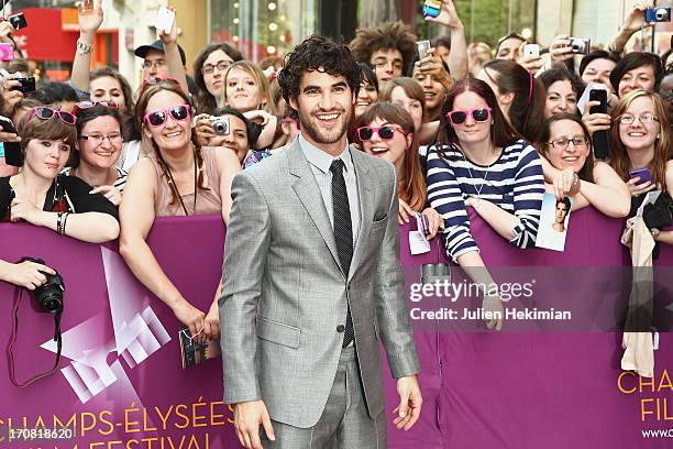 Darren Criss attends the 'Imogene' Paris Premiere As Part of The Champs Elysees Film Festival 2013 at Publicis Champs Elysees on June 18, 2013 in...