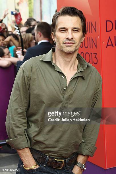 Olivier Martinez attends the 'Imogene' Paris Premiere As Part of The Champs Elysees Film Festival 2013 at Publicis Champs Elysees on June 18, 2013 in...
