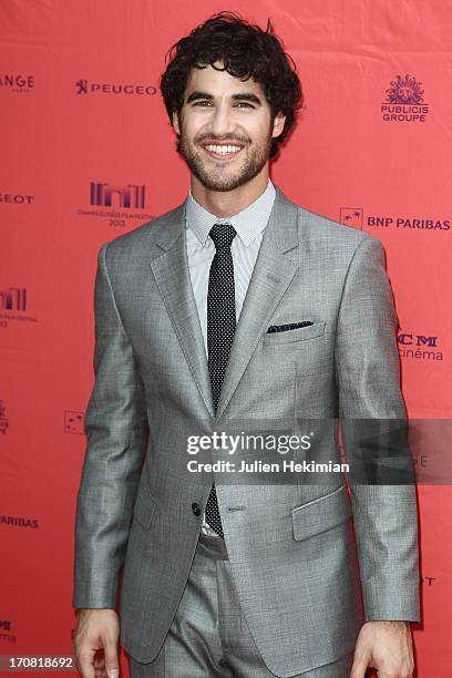 Darren Criss attends the 'Imogene' Paris Premiere As Part of The Champs Elysees Film Festival 2013 at Publicis Champs Elysees on June 18, 2013 in...