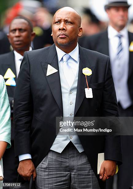 King Letsie III of Lesotho attends Day 1 of Royal Ascot at Ascot Racecourse on June 18, 2013 in Ascot, England.