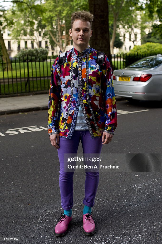 Street Style - London Collections: MEN SS14 - June 16 To June 18, 2013