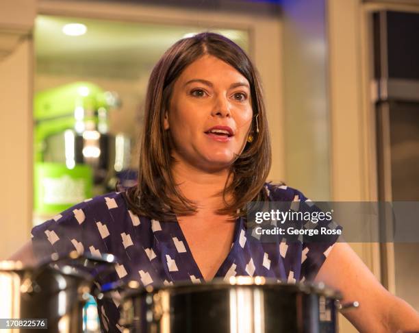 Personality and Bravo Top Chef judge, Gail Simmons, conducts a cooking demonstration on June 14 in Aspen, Colorado. The 31st Annual Food & Wine...