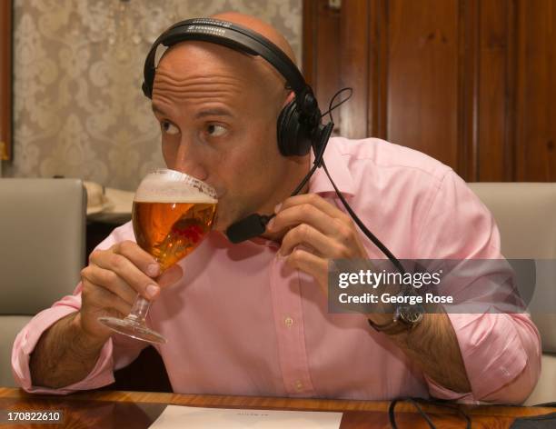 The Little Nell's Sabato Sagaria tastes beer during the Aspen Food & Wine Classic on June 14 in Aspen, Colorado. The 31st Annual Food & Wine Classic...