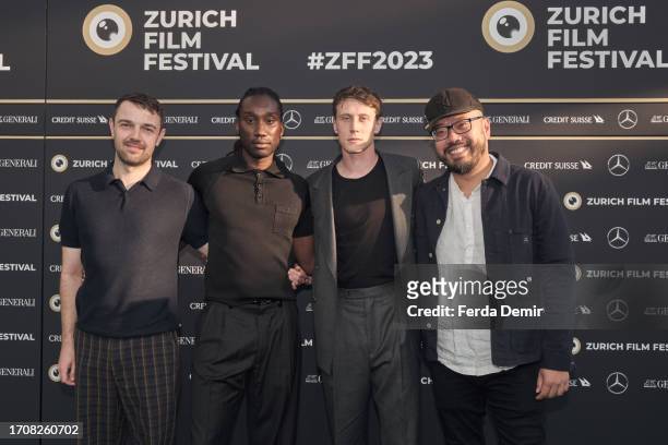 Sam H. Freeman, Nathan Stewart-Jarrett, George MacKay and Ng Choon Ping attend the premiere of Femme during the 19th Zurich Film Festival at Kino...